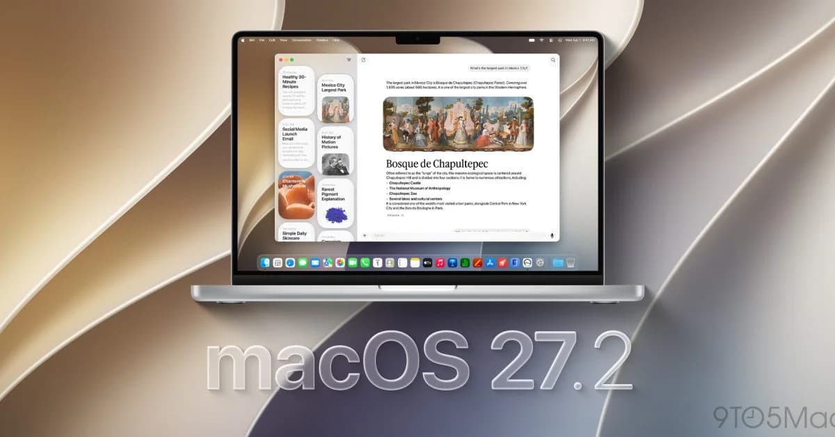 Apple "macOS 27.2 Golden Gate" yeniləməsini yayıb: "Siri" beş yeni dil öyrənib