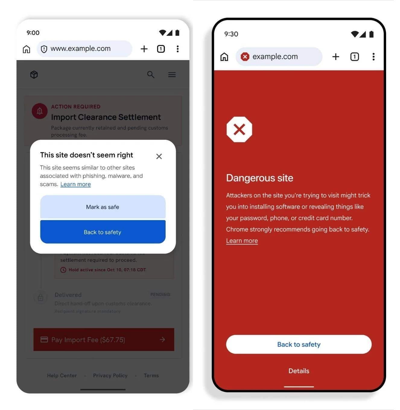 "Chrome" şübhəli saytlara daxil olmazdan əvvəl istifadəçini xəbərdar edəcək