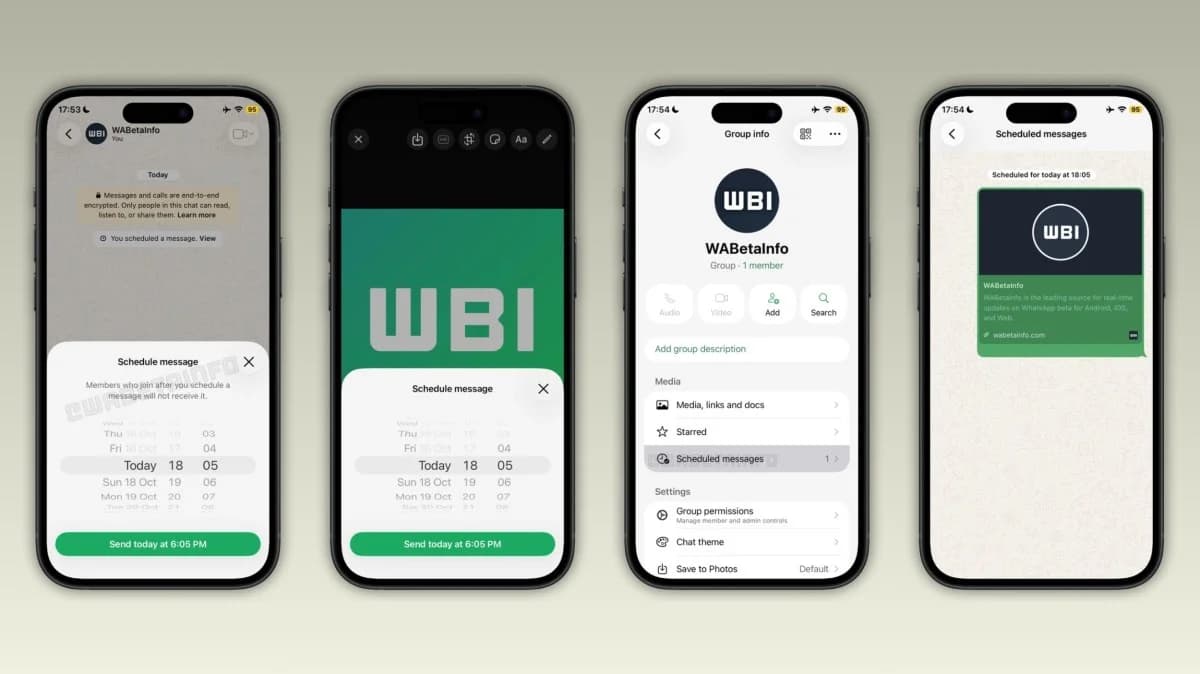 "WhatsApp" planlaşdırılmış mesaj funksiyasını iOS-da sınaqdan keçirir