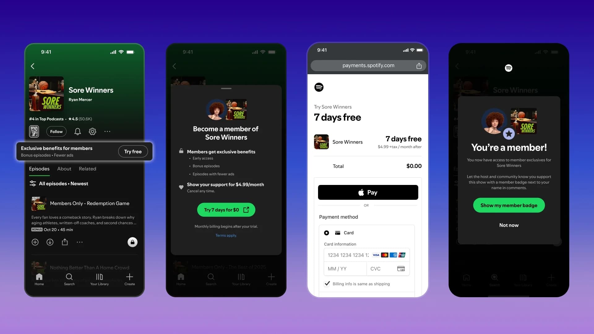 "Spotify" podkastlar üçün pullu üzvlük sistemini istifadəyə verib
