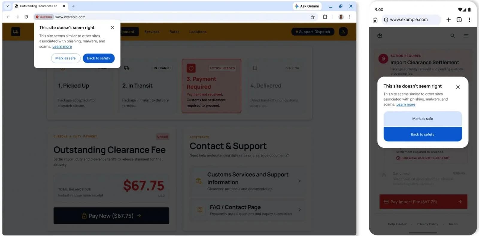 "Google Chrome" saxta saytları "Gemini" ilə aşkarlayacaq: ClickFix-ə qarşı xəbərdarlıq